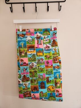 Vintage Nursery Rhymes Baby Blanket